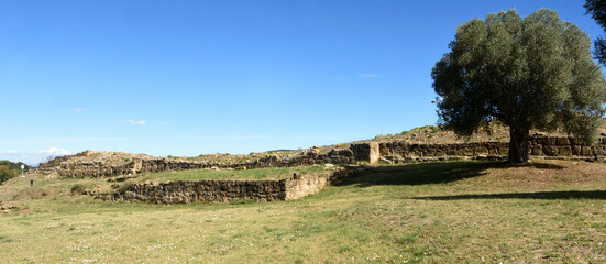outside the walls of Iberian settlement of Ullastret, Girona province, Catalonia, Spain