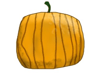 Pumpkin Illustration isolated on Transparent Background