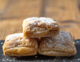 Spanish Puff Pastry with raspberry