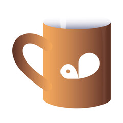 mug with corporate brand colors