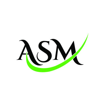Asm letter creative logo design.