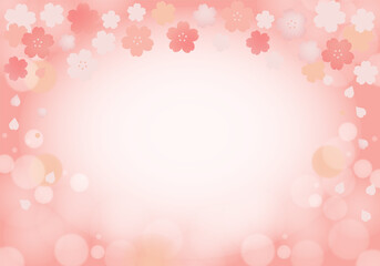 桜の背景　横向き