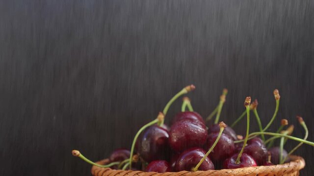 Cherries spinning in a circle