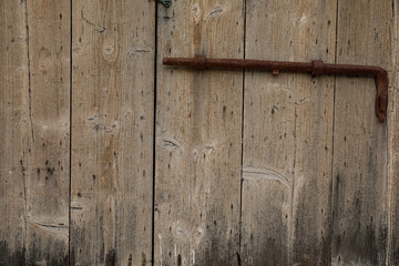 Vintage brown wooden door texture.