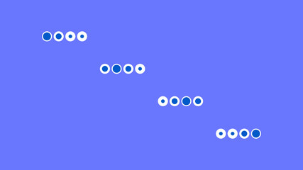 Circle loading icon with blue design