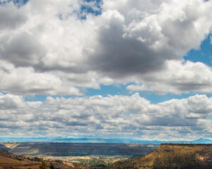big clouds over the high desert north of Bend, Oregon