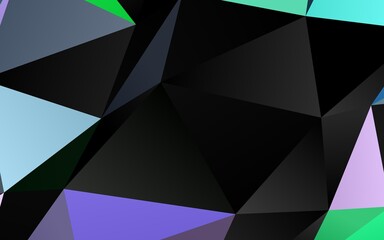 Obraz premium Light Multicolor, Rainbow vector polygon abstract backdrop.