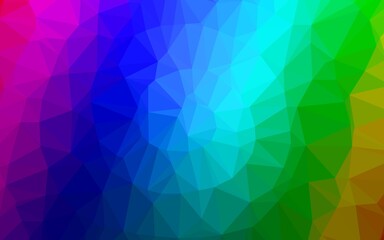 Light Multicolor, Rainbow vector low poly layout.