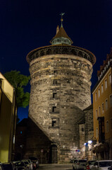 Norymberga nocą zamek 