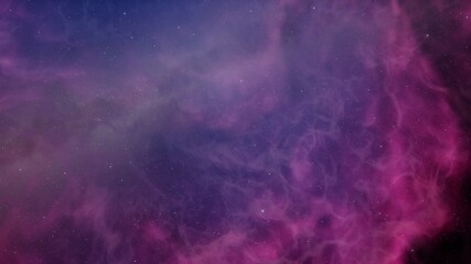 Deep space beauty, nebula and stars in deep space, glowing mysterious universe 3D Render