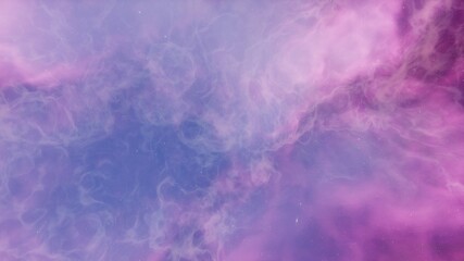 Deep space beauty, nebula and stars in deep space, glowing mysterious universe 3D Render