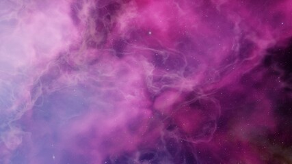 Obraz na płótnie Canvas Deep space beauty, nebula and stars in deep space, glowing mysterious universe 3D Render