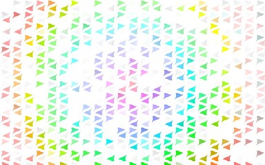 Light Multicolor, Rainbow vector layout with lines, triangles.