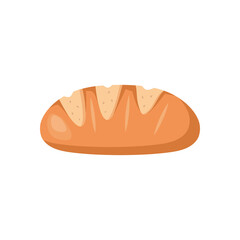 bread icon of bakery design, food shop breakfast theme Vector illustration
