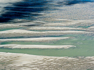 vue aérienne de la Baie de Somme en France