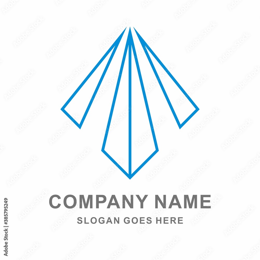 Wall mural Triangle Arrow Space Business Company Vector Logo Design