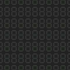 Seamless pattern of electronic board with empty templates of digits