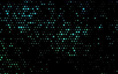 Dark BLUE vector cover with spots.