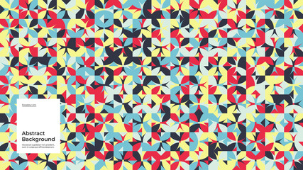 Abstract background illustration. Seamless pattern. Flat geometric shapes. Eps10 vector.