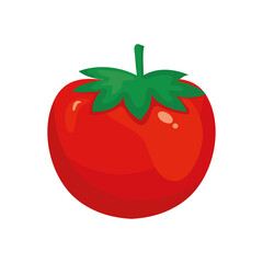tomato vegetable icon design, organic food healthy fresh natural and market theme Vector illustration