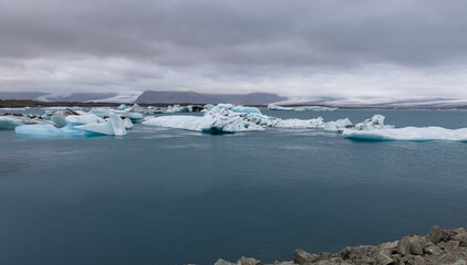Die Gletscherlagune Jökulsárlón in Island