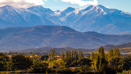 Fototapeta premium Canigou d'automne,autumn Canigou mountain
