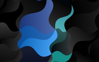 Light Multicolor, Rainbow vector template with bubble shapes.