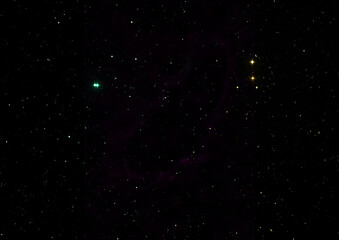 Star field in space and a nebulae. 3D rendering