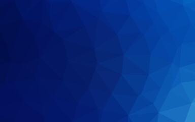 Dark BLUE vector blurry triangle texture.