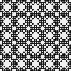 Abstract Cross Pattern Dots Logo generative computational art illustration