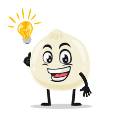 vector illustration of dimsum mascot or character