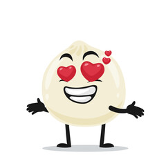 vector illustration of dimsum mascot or character