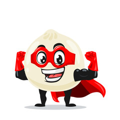 vector illustration of dimsum mascot or character