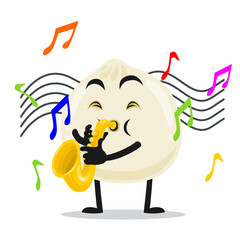vector illustration of dimsum mascot or character