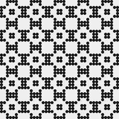 Abstract Cross Pattern Dots Logo generative computational art illustration