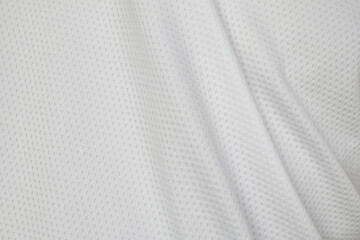 Naklejka na ściany i meble White sports clothing fabric football shirt jersey texture background