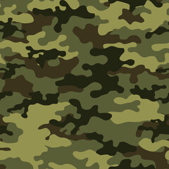 Fototapeta premium military camouflage pattern green, abstract 
