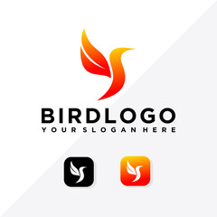 bird logo with vector app icon