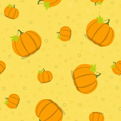 Wrapping paper - Seamless pattern of pumpkin symbol for vector graphic design