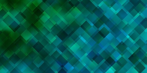 Light Blue, Green vector layout with lines, rectangles.