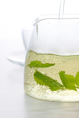 レモンバームのハーブティー