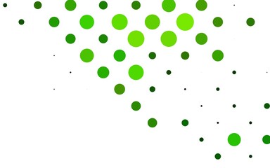 Light Green vector layout with circle shapes.