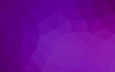 Light Purple vector shining triangular pattern.