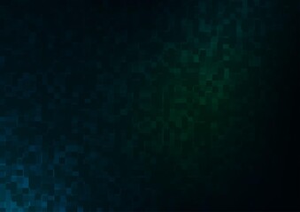 Dark Green vector cover in polygonal style.