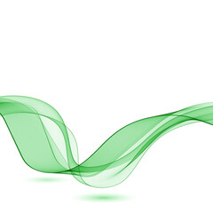 Obraz na płótnie Canvas Green abstract wave. Background image for banner. eps 10