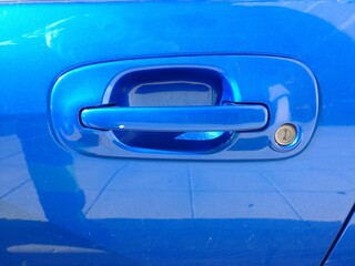 klamka samochodowa drzwi auto pojazd © Piotr