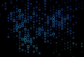 Dark Blue, Green vector layout with lines, rectangles.