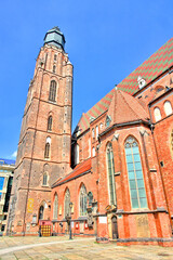 Fototapeta na wymiar Bazylika św. Elżbiety we Wrocławiu