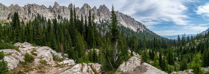 Sawtooth Wilderness in the Sawtooth Mountain Area, Idaho