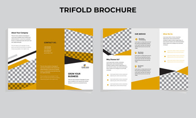 Corporate Tri Fold Brochure vector illustration
